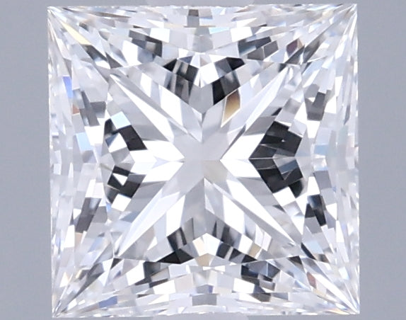 1.26 Carat Princess Shaped, Ideal Cut, D Color, VVS1 Clarity, IGI Certified Lab Grown Diamond
