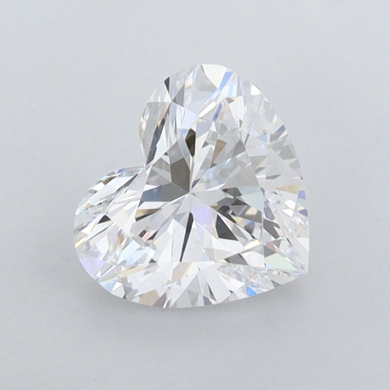 1.02 Carat Heart Shaped, Ideal Cut, D Color, VVS1 Clarity, IGI Certified Lab Grown Diamond