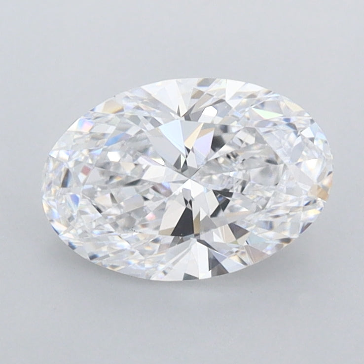1.07 Carat Oval Shaped, Ideal Cut, D Color, IF Clarity, IGI Certified Lab Grown Diamond