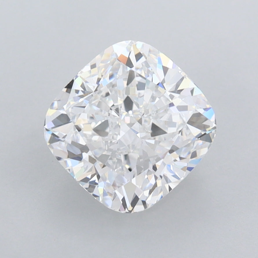 2.02 Carat Cushion Shaped, Ideal Cut, D Color, FL Clarity, IGI Certified Lab Grown Diamond