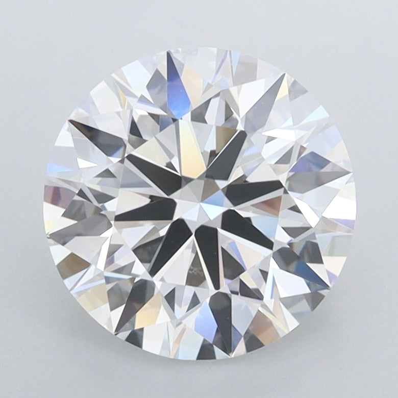 2.14 Carat Round Shaped, Ideal Cut, D Color, FL Clarity, IGI Certified Lab Grown Diamond