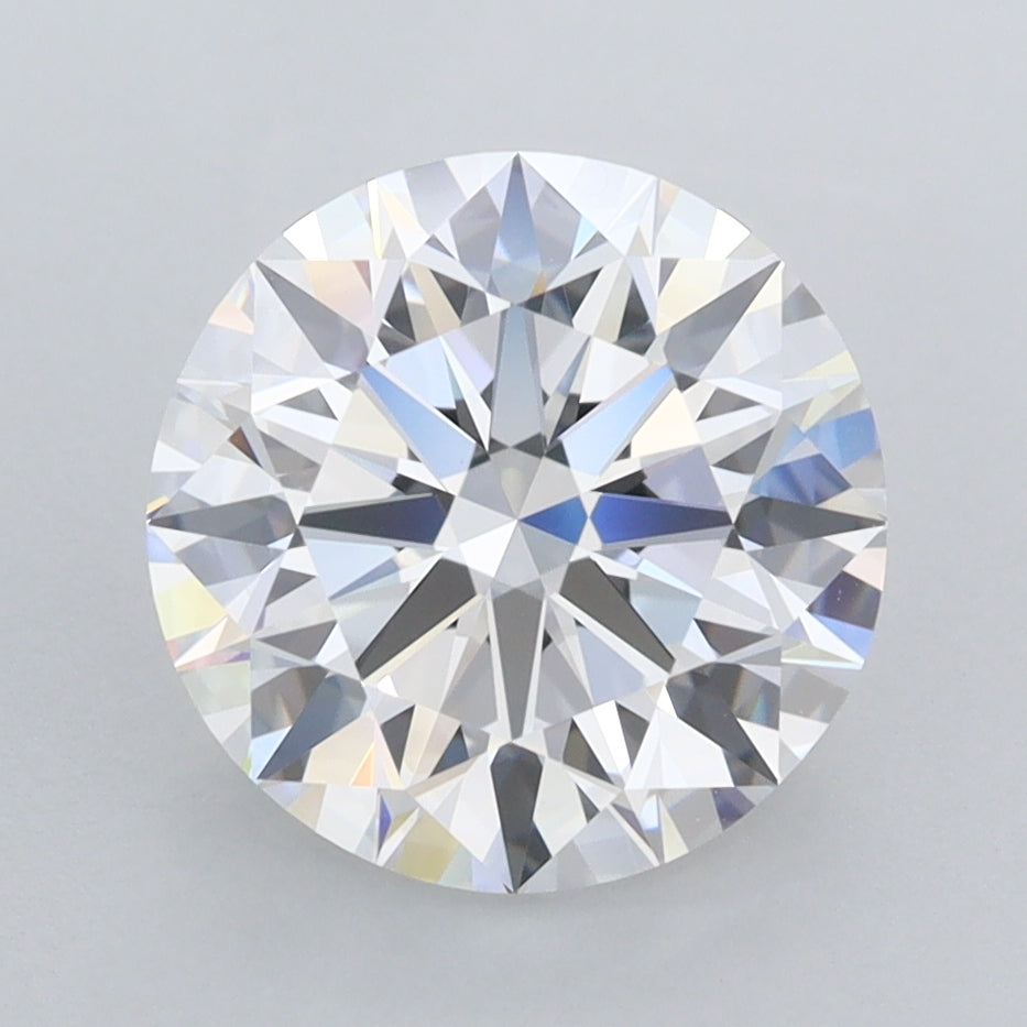 2.90 Carat Round Shaped, Ideal Cut, D Color, FL Clarity, IGI Certified Lab Grown Diamond