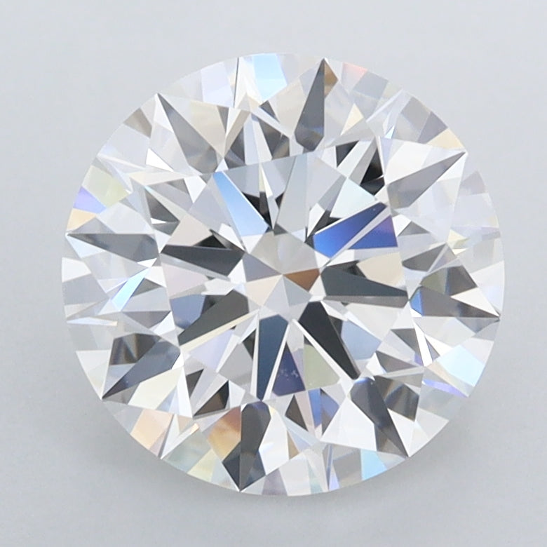 2.34 Carat Round Shaped, Ideal Cut, D Color, FL Clarity, IGI Certified Lab Grown Diamond