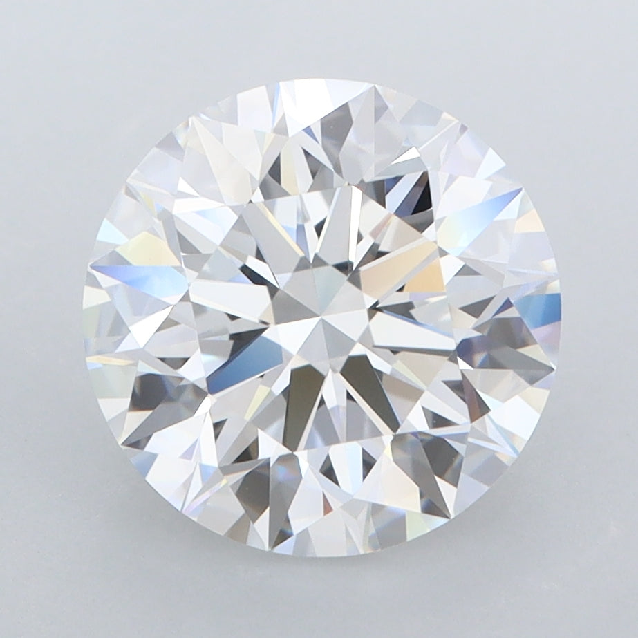 3.37 Carat Round Shaped, Ideal Cut, D Color, FL Clarity, IGI Certified Lab Grown Diamond
