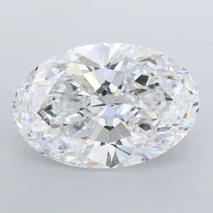 1.89 Carat Oval Shaped, Ideal Cut, D Color, FL Clarity, IGI Certified Lab Grown Diamond