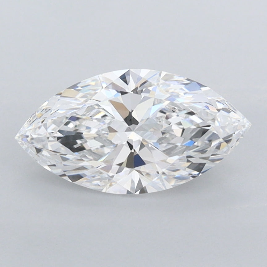 1.06 Carat Marquise Shaped, Ideal Cut, D Color, VVS1 Clarity, IGI Certified Lab Grown Diamond
