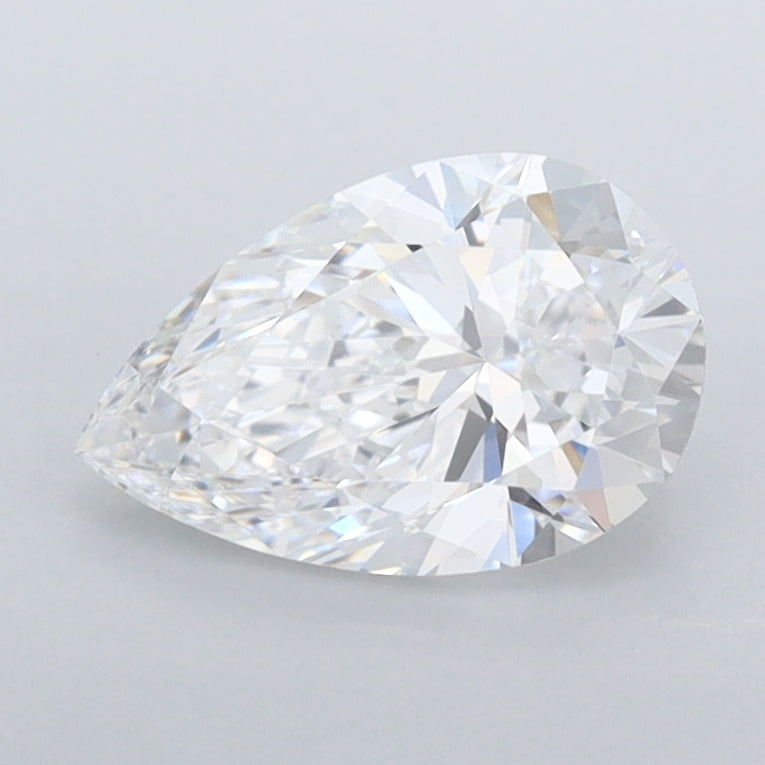 1.05 Carat Pear Shaped, Ideal Cut, D Color, FL Clarity, IGI Certified Lab Grown Diamond