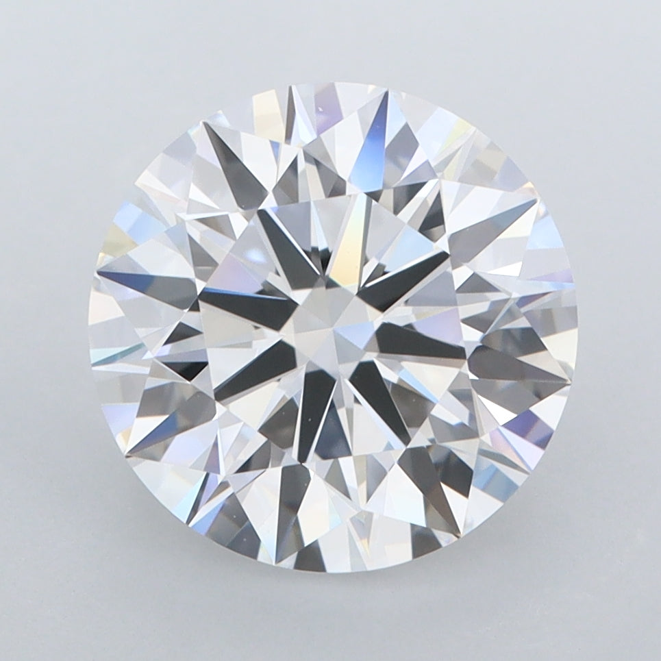 3.61 Carat Round Shaped, Ideal Cut, D Color, FL Clarity, IGI Certified Lab Grown Diamond