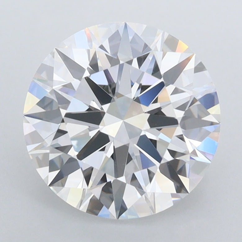 2.35 Carat Round Shaped, Ideal Cut, D Color, FL Clarity, IGI Certified Lab Grown Diamond
