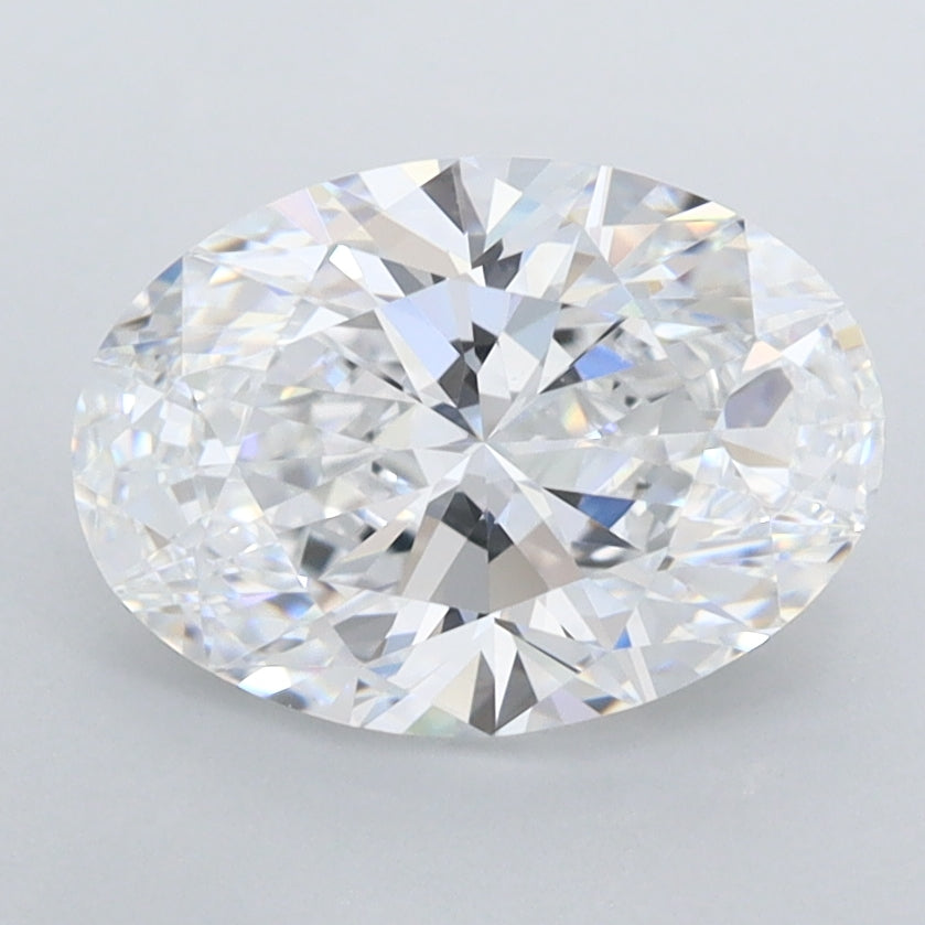 2.02 Carat Oval Shaped, Ideal Cut, D Color, FL Clarity, IGI Certified Lab Grown Diamond