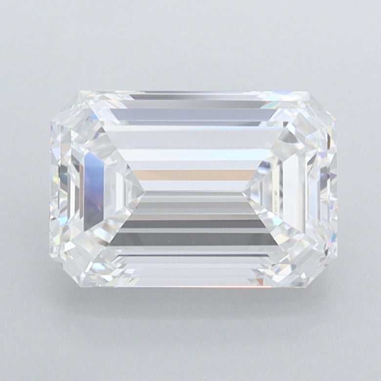 1.52 Carat Emerald Shaped, Ideal Cut, D Color, FL Clarity, IGI Certified Lab Grown Diamond