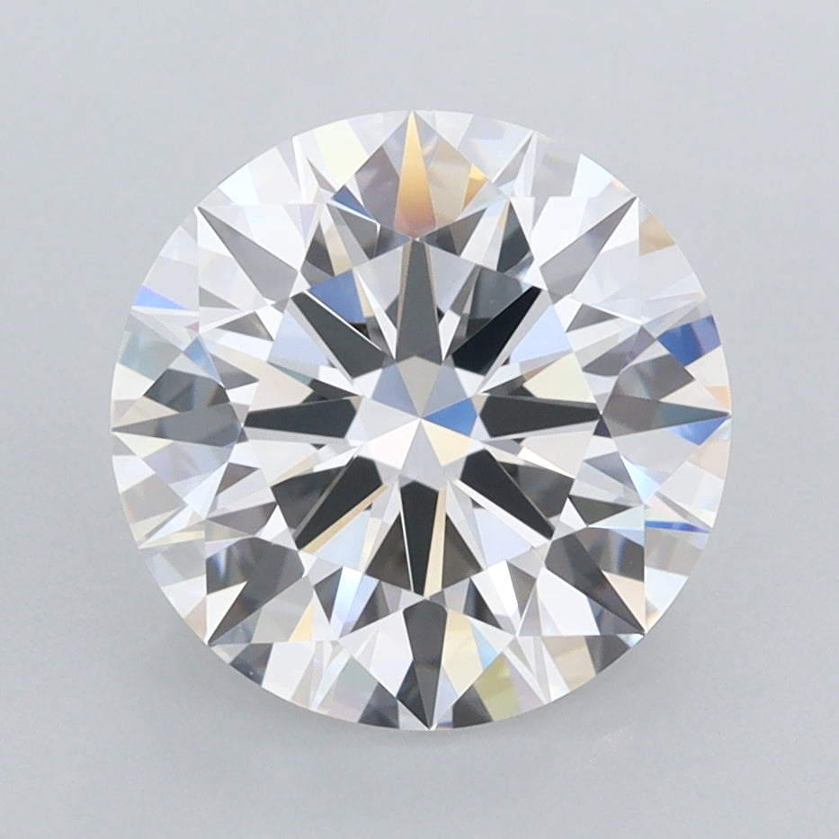 2.98 Carat Round Shaped, Ideal Cut, D Color, FL Clarity, IGI Certified Lab Grown Diamond