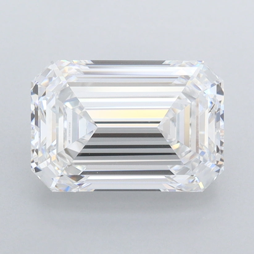 1.91 Carat Emerald Shaped, Ideal Cut, D Color, FL Clarity, IGI Certified Lab Grown Diamond