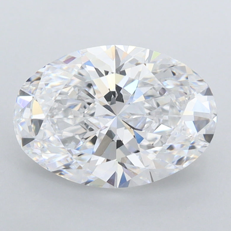 1.62 Carat Oval Shaped, Ideal Cut, D Color, FL Clarity, IGI Certified Lab Grown Diamond