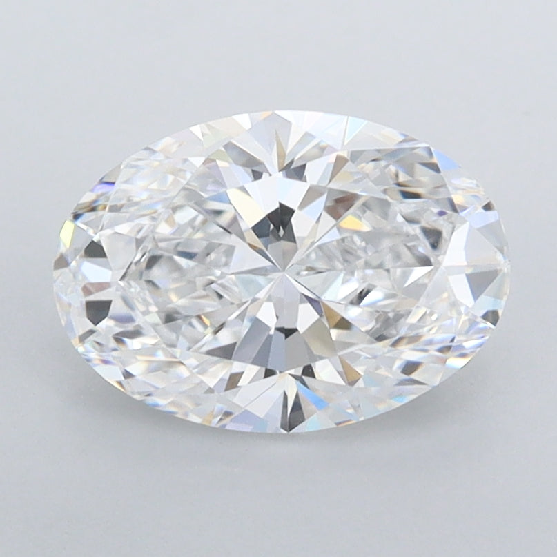 1.43 Carat Oval Shaped, Ideal Cut, D Color, FL Clarity, IGI Certified Lab Grown Diamond