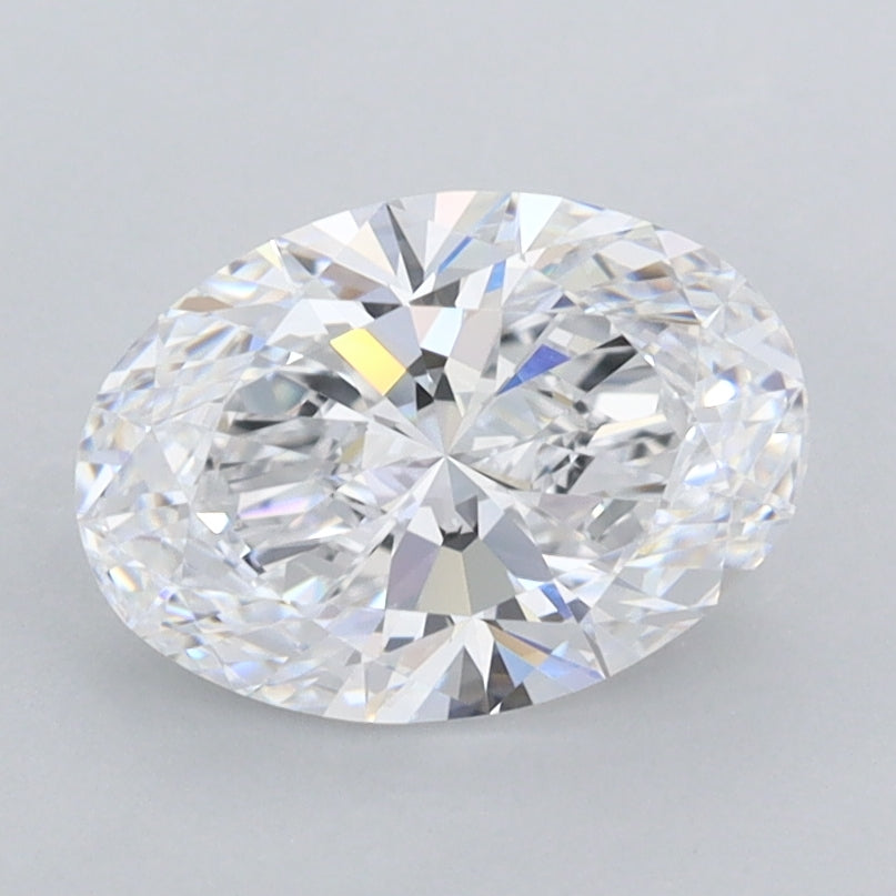 1.44 Carat Oval Shaped, Ideal Cut, D Color, FL Clarity, IGI Certified Lab Grown Diamond