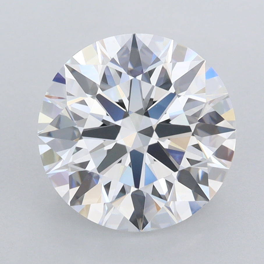 2.94 Carat Round Shaped, Ideal Cut, D Color, FL Clarity, IGI Certified Lab Grown Diamond
