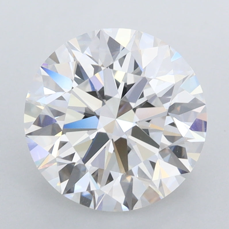 2.49 Carat Round Shaped, Ideal Cut, D Color, FL Clarity, IGI Certified Lab Grown Diamond