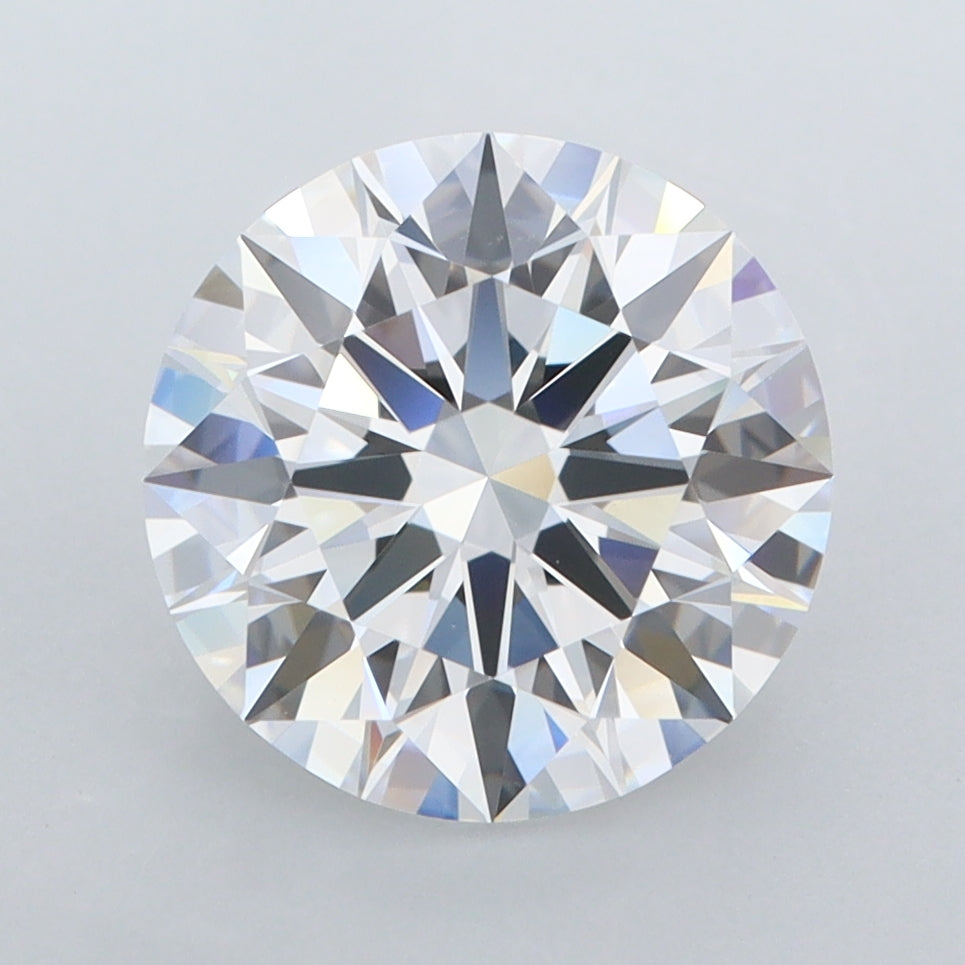3.27 Carat Round Shaped, Ideal Cut, D Color, FL Clarity, IGI Certified Lab Grown Diamond