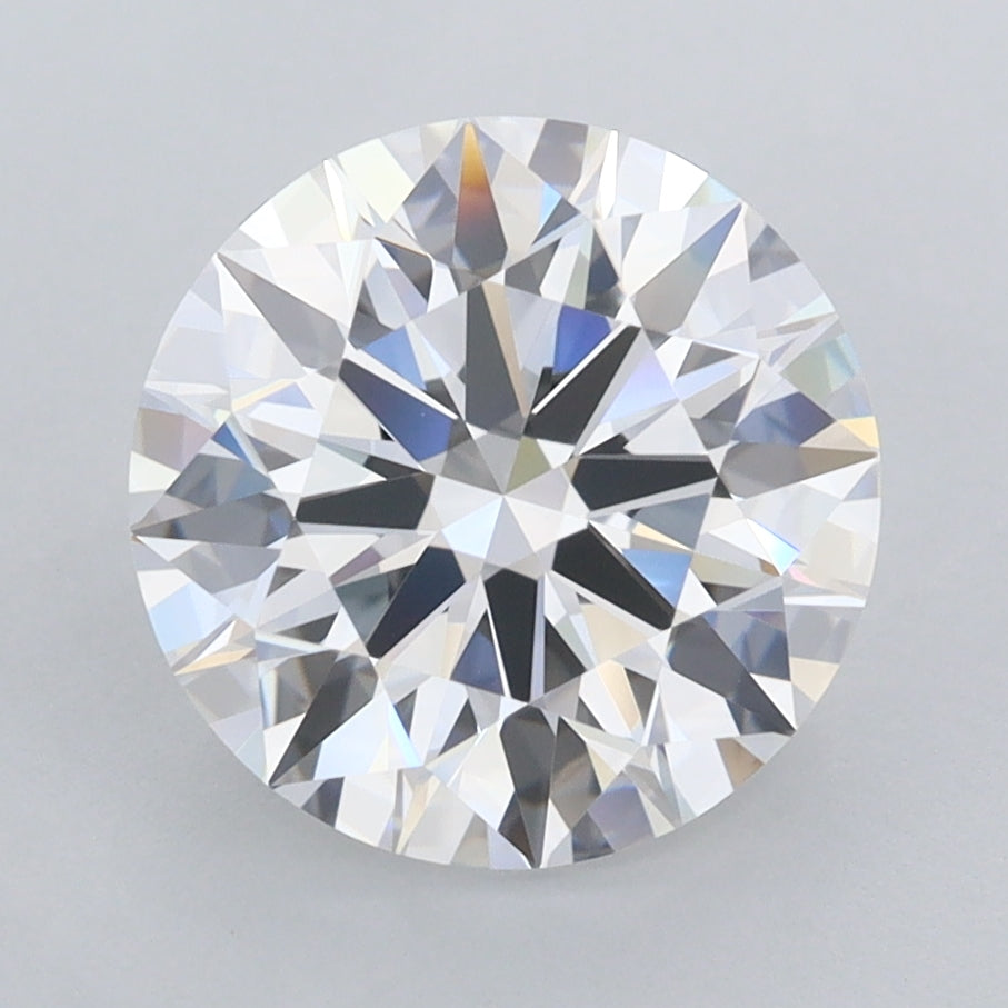 2.88 Carat Round Shaped, Ideal Cut, D Color, FL Clarity, IGI Certified Lab Grown Diamond