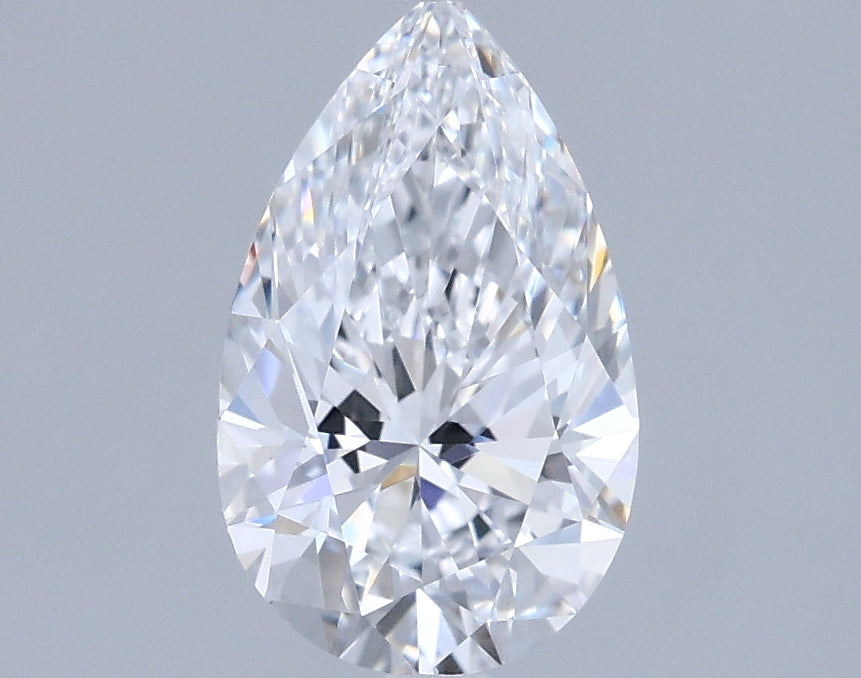 1.00 Carat Pear Shaped, Ideal Cut, D Color, VVS1 Clarity, IGI Certified Lab Grown Diamond