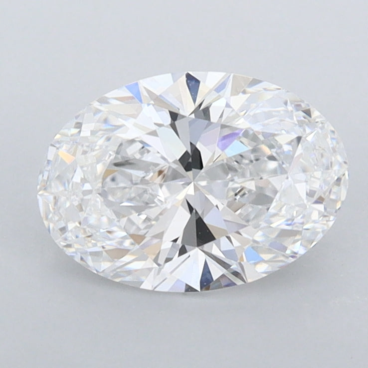 1.20 Carat Oval Shaped, Ideal Cut, D Color, FL Clarity, IGI Certified Lab Grown Diamond