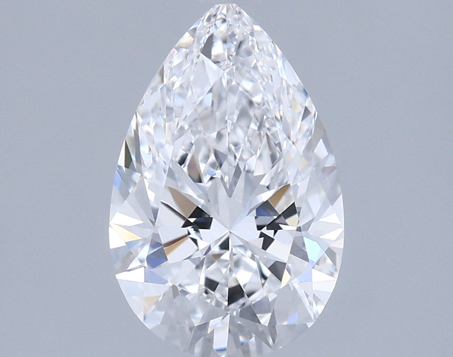 1.30 Carat Pear Shaped, Ideal Cut, D Color, VVS1 Clarity, IGI Certified Lab Grown Diamond