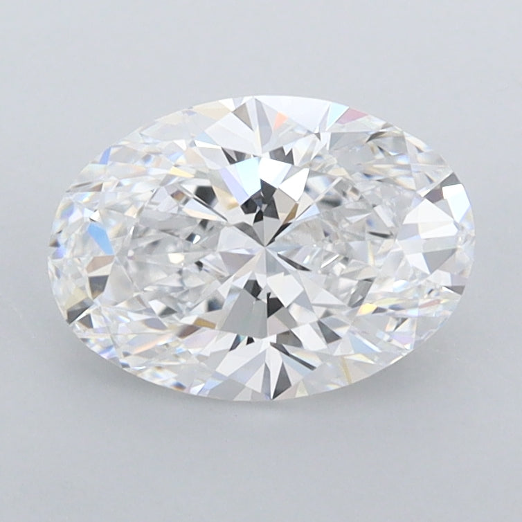 1.30 Carat Oval Shaped, Ideal Cut, D Color, FL Clarity, IGI Certified Lab Grown Diamond