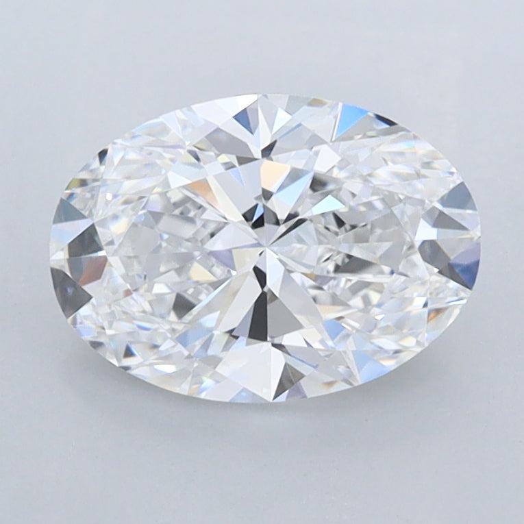 1.38 Carat Oval Shaped, Ideal Cut, D Color, FL Clarity, IGI Certified Lab Grown Diamond