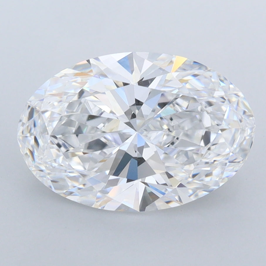 2.43 Carat Oval Shaped, Ideal Cut, D Color, FL Clarity, IGI Certified Lab Grown Diamond