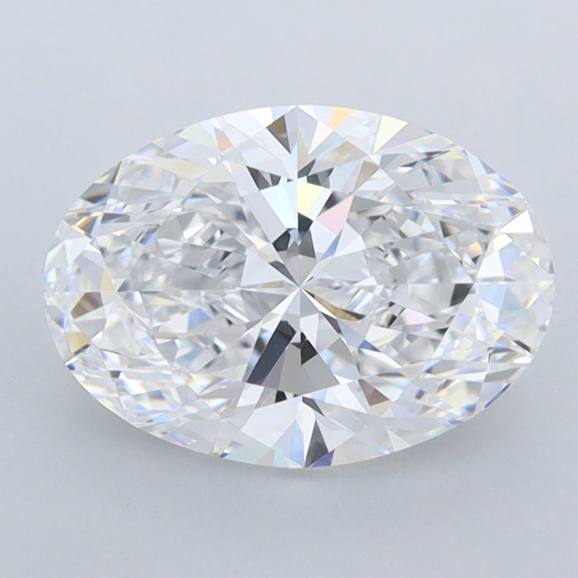 2.08 Carat Oval Shaped, Ideal Cut, D Color, FL Clarity, IGI Certified Lab Grown Diamond
