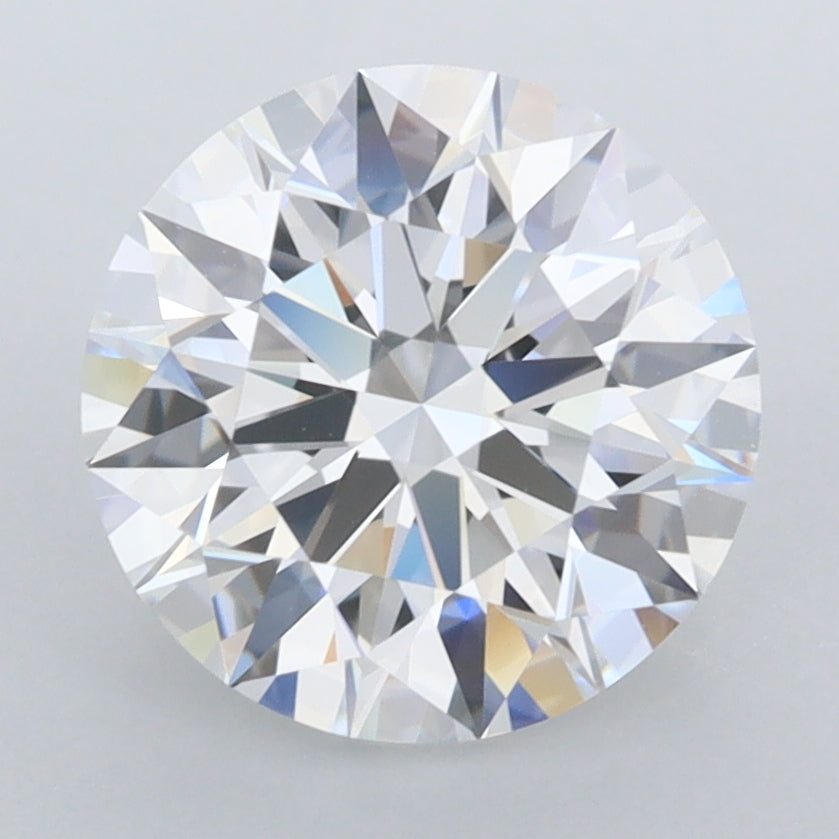 3.17 Carat Round Shaped, Ideal Cut, D Color, FL Clarity, IGI Certified Lab Grown Diamond