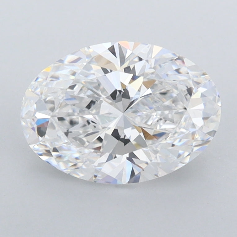 1.46 Carat Oval Shaped, Ideal Cut, D Color, FL Clarity, IGI Certified Lab Grown Diamond