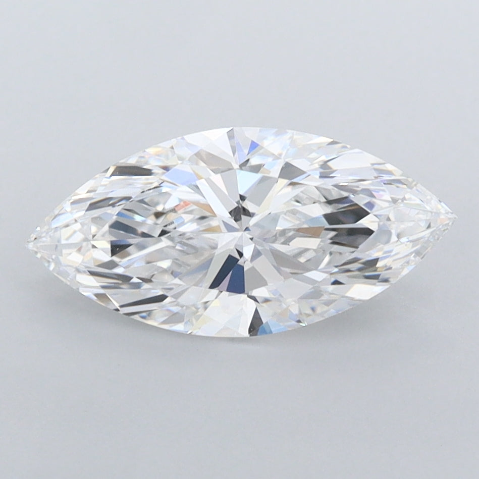 1.40 Carat Marquise Shaped, Ideal Cut, D Color, FL Clarity, IGI Certified Lab Grown Diamond