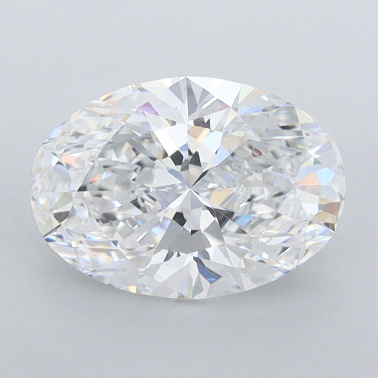 1.41 Carat Oval Shaped, Ideal Cut, D Color, FL Clarity, IGI Certified Lab Grown Diamond