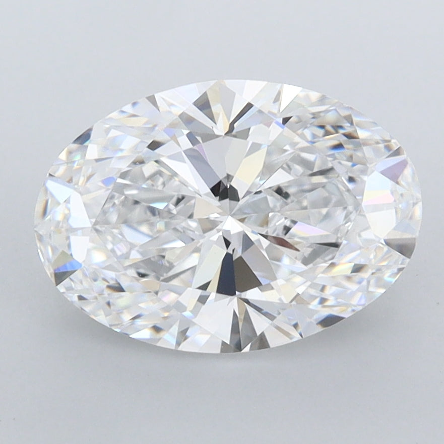 2.35 Carat Oval Shaped, Ideal Cut, D Color, FL Clarity, IGI Certified Lab Grown Diamond