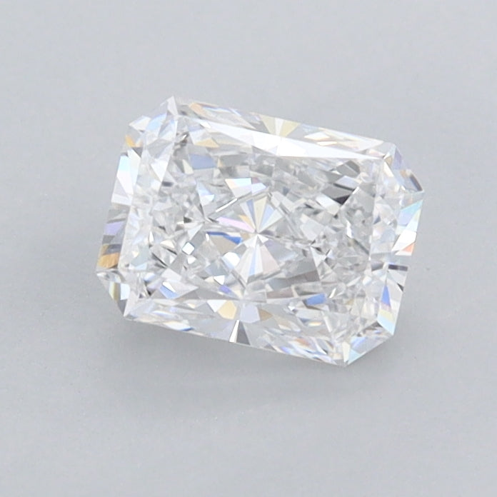 0.65 Carat Radiant Shaped, Ideal Cut, D Color, FL Clarity, IGI Certified Lab Grown Diamond