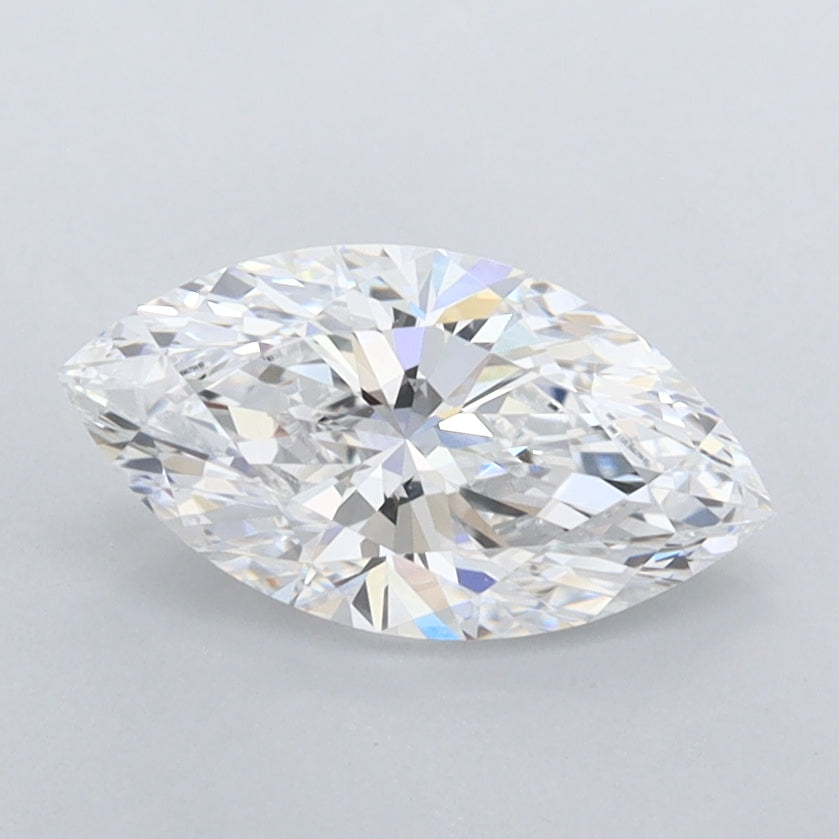1.06 Carat Marquise Shaped, Ideal Cut, D Color, VVS1 Clarity, IGI Certified Lab Grown Diamond