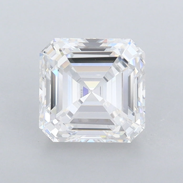 1.00 Carat Asscher Shaped, Excellent Cut, D Color, FL Clarity, IGI Certified Lab Grown Diamond