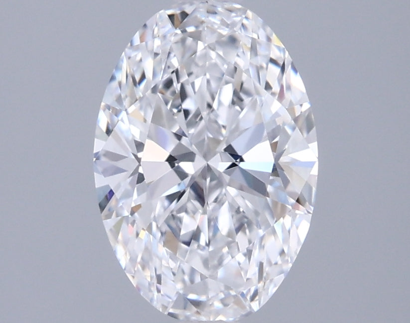 1.43 Carat Oval Shaped, Ideal Cut, D Color, VVS1 Clarity, IGI Certified Lab Grown Diamond
