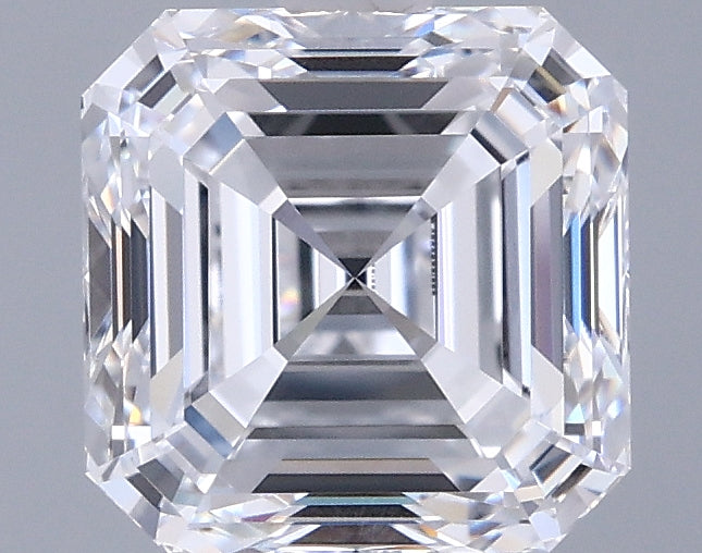 1.95 Carat Asscher Shaped, Ideal Cut, D Color, VVS1 Clarity, IGI Certified Lab Grown Diamond