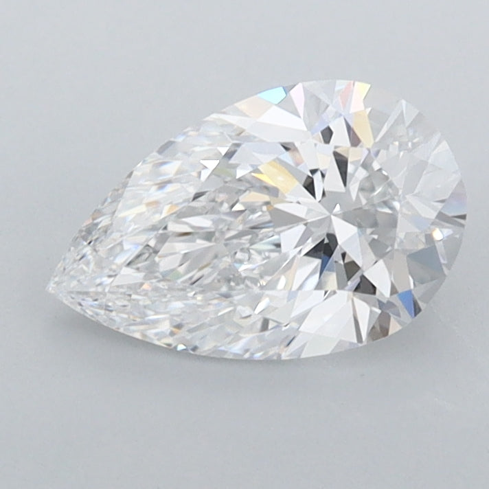 1.03 Carat Pear Shaped, Excellent Cut, D Color, IF Clarity, IGI Certified Lab Grown Diamond