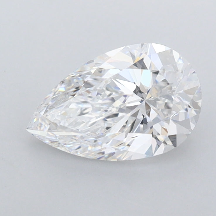 1.01 Carat Pear Shaped, Excellent Cut, D Color, VVS1 Clarity, IGI Certified Lab Grown Diamond