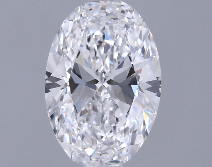 0.76 Carat Oval Shaped, Ideal Cut, D Color, VVS1 Clarity, IGI Certified Lab Grown Diamond