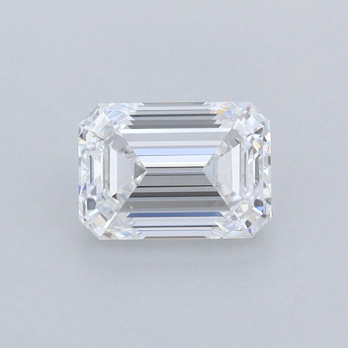 0.53 Carat Emerald Shaped, Ideal Cut, D Color, FL Clarity, IGI Certified Lab Grown Diamond