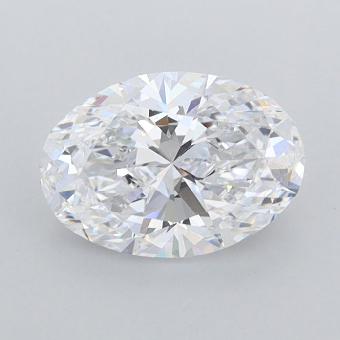 0.84 Carat Oval Shaped, Ideal Cut, D Color, FL Clarity, IGI Certified Lab Grown Diamond
