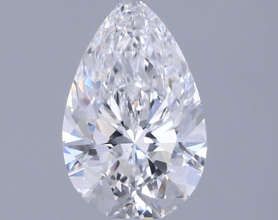 0.98 Carat Pear Shaped, Ideal Cut, D Color, VS1 Clarity, IGI Certified Lab Grown Diamond