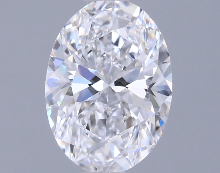 0.76 Carat Oval Shaped, Ideal Cut, D Color, VVS1 Clarity, IGI Certified Lab Grown Diamond