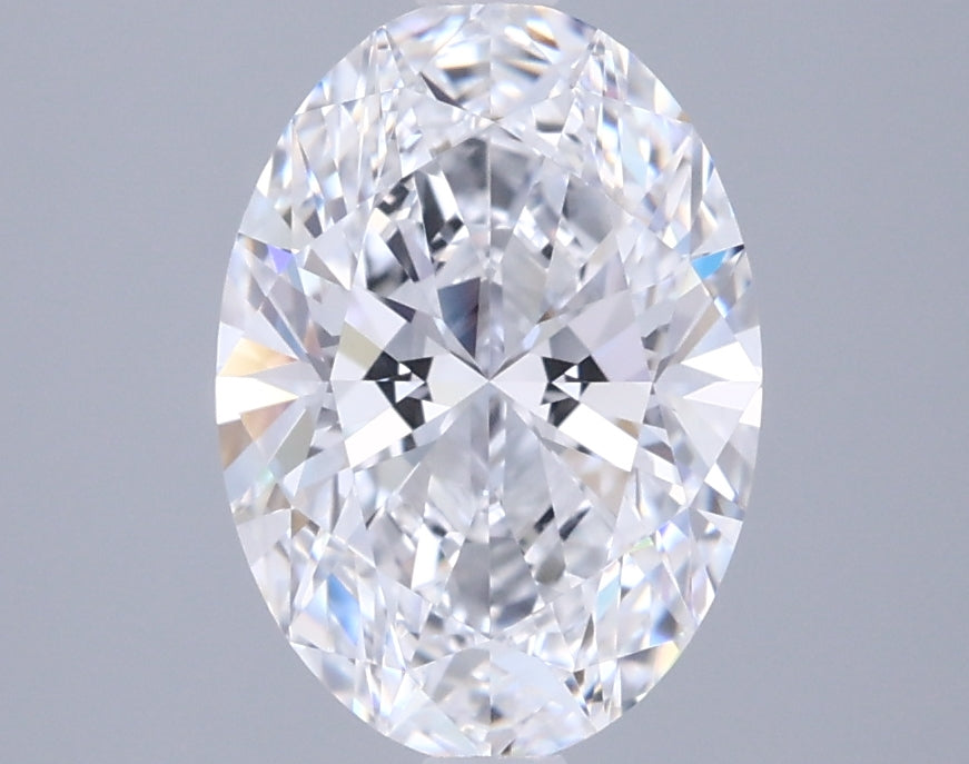 2.10 Carat Oval Shaped, Ideal Cut, E Color, FL Clarity, IGI Certified Lab Grown Diamond