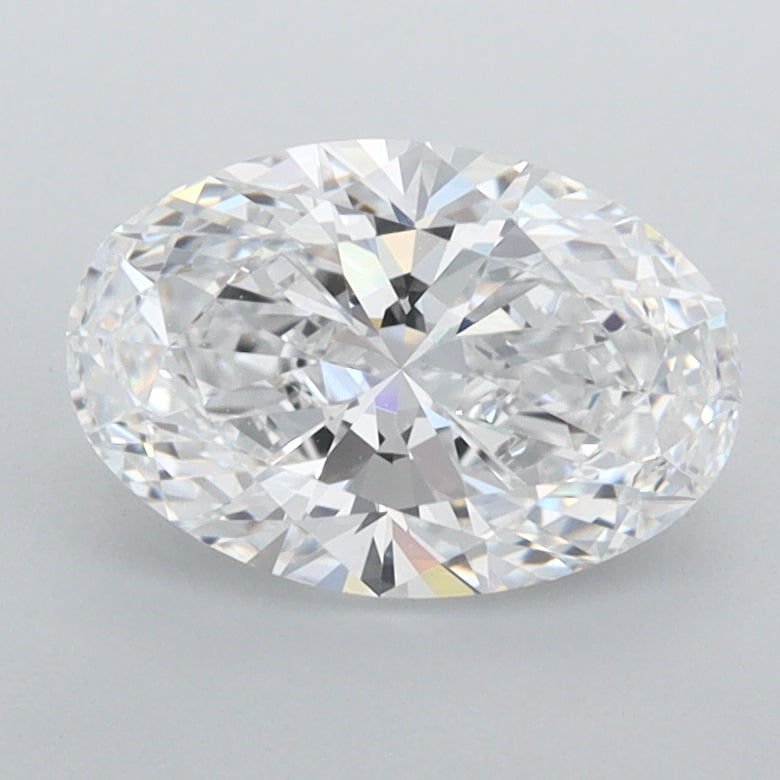 1.48 Carat Oval Shaped, Ideal Cut, D Color, FL Clarity, IGI Certified Lab Grown Diamond